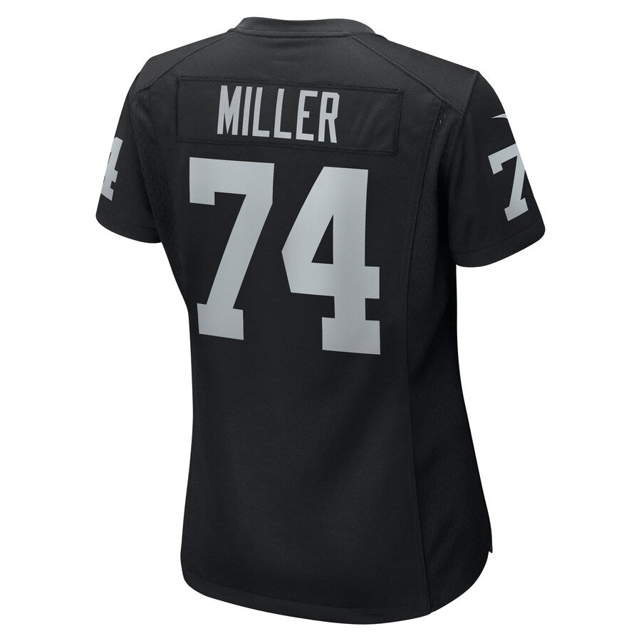 L.Raiders #74 Kolton Miller Black Game Jersey Stitched American Football Jerseys