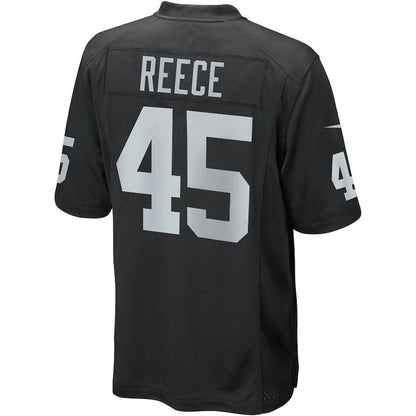 L.Raiders #45 Marcel Reece Black Game Jersey Stitched American Football Jerseys