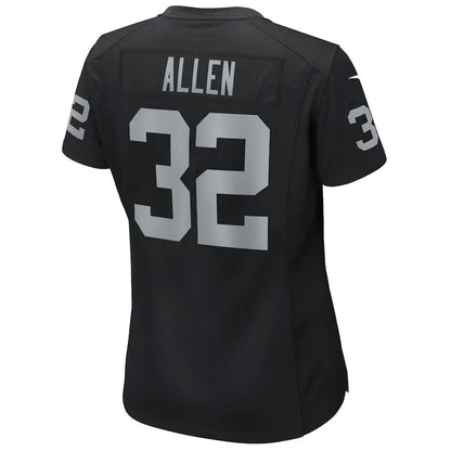 L.Raiders #32 Marcus Allen Black Game Retired Player Jersey Stitched American Football Jerseys