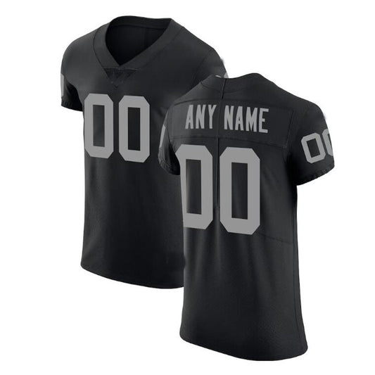 Custom L.Raiders Black Vapor Untouchable Elite Jersey Stitched American Football Jerseys