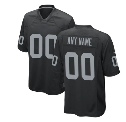 Custom L.Raiders  Stitched American Football Jerseys Personalize Birthday Gifts Grey Jersey