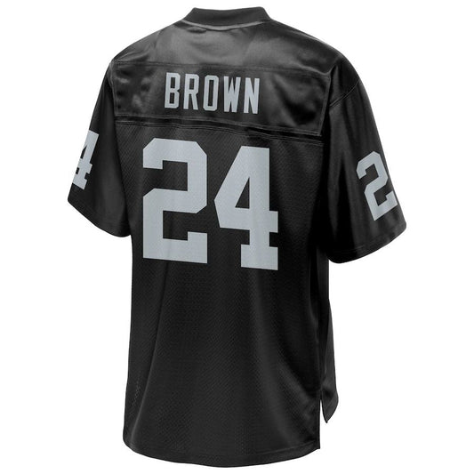 L.Raiders #24 Willie Brown Pro Line Black Retired Player Jersey Stitched American Football Jerseys