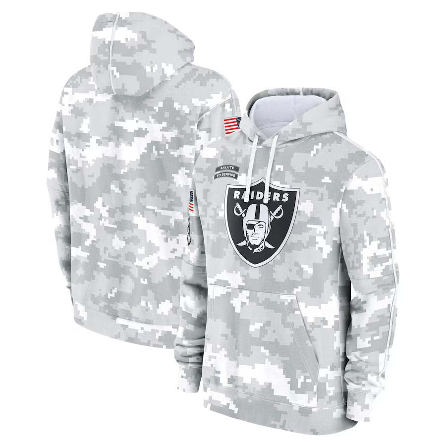 LV.Raiders 2024 Salute To Service Club Pullover Hoodie Cheap sale Birthday and Christmas gifts Stitched American Football Jerseys