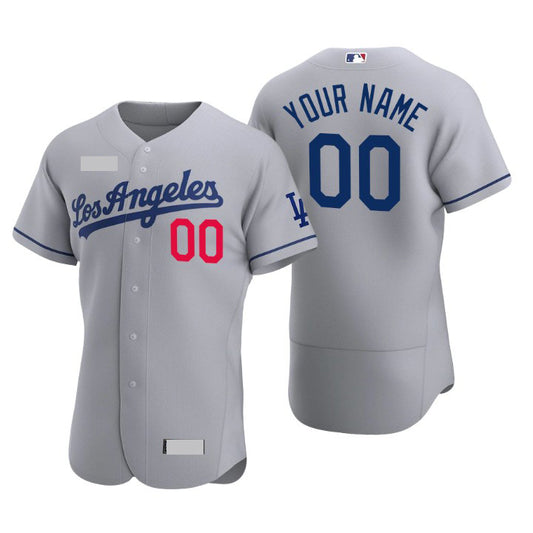 Los Angeles Dodgers Custom Gray Jersey