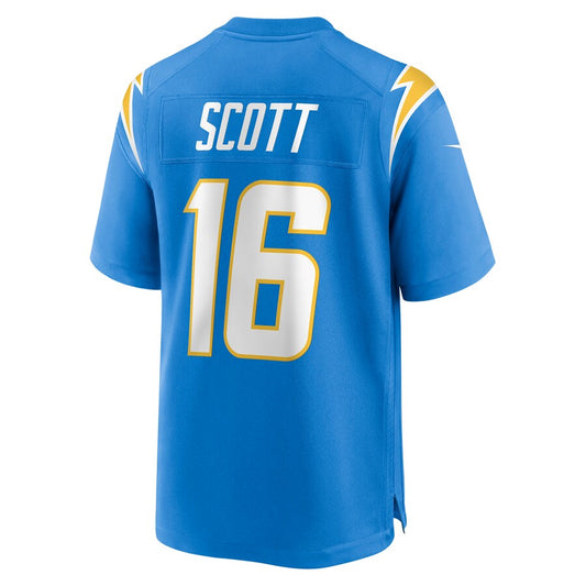 LA.Chargers #16 JK Scott Powder Blue Game Jersey Stitched American Football Jerseys