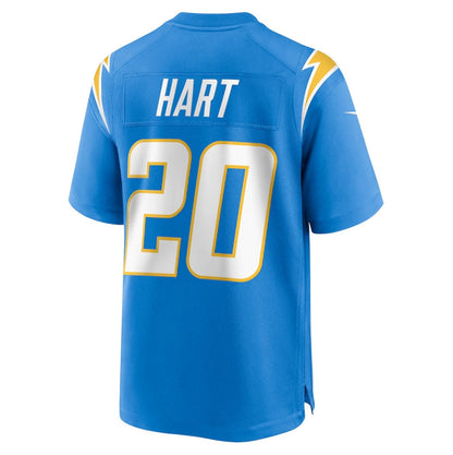 LA.Chargers #20 Cam Hart Team Game Jersey - Powder Blue American Football Jerseys