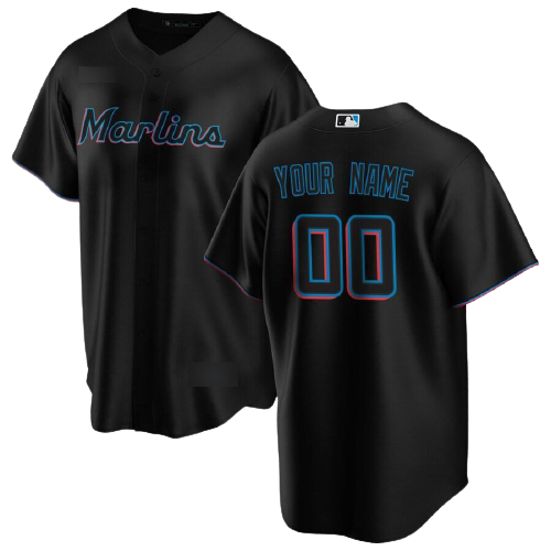 Miami Marlins Black Alternate Team Jersey