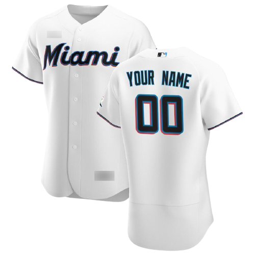 Miami Marlins White Home Jersey