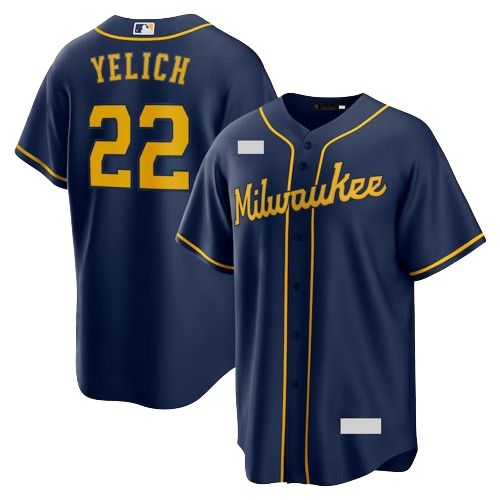 Milwaukee Brewers Navy Alternate Team Jersey