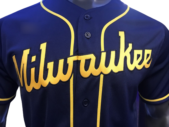 Milwaukee Brewers Navy Alternate Team Jersey