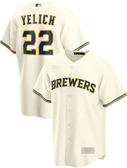 Milwaukee Brewers Cream Home Team Jersey