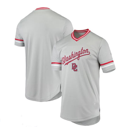 Washington Nationals Gray Replica V-Neck Jersey Baseball Jerseys