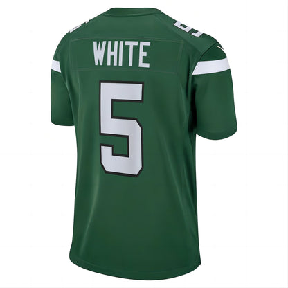 New York Jets #5 Mike White Gotham Green Game Player Jersey Stitched American Football Jerseys