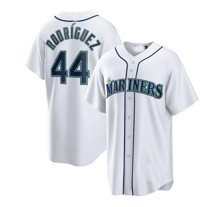 Seattle Mariners #44 Julio Rodriguez  White Home Replica Player Jersey Baseball Jerseys