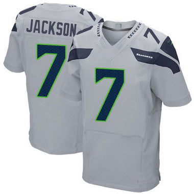 New York Jets #7 Tarvaris Jackson Gray Alternate Elite Jersey Stitched American Football Jerseys