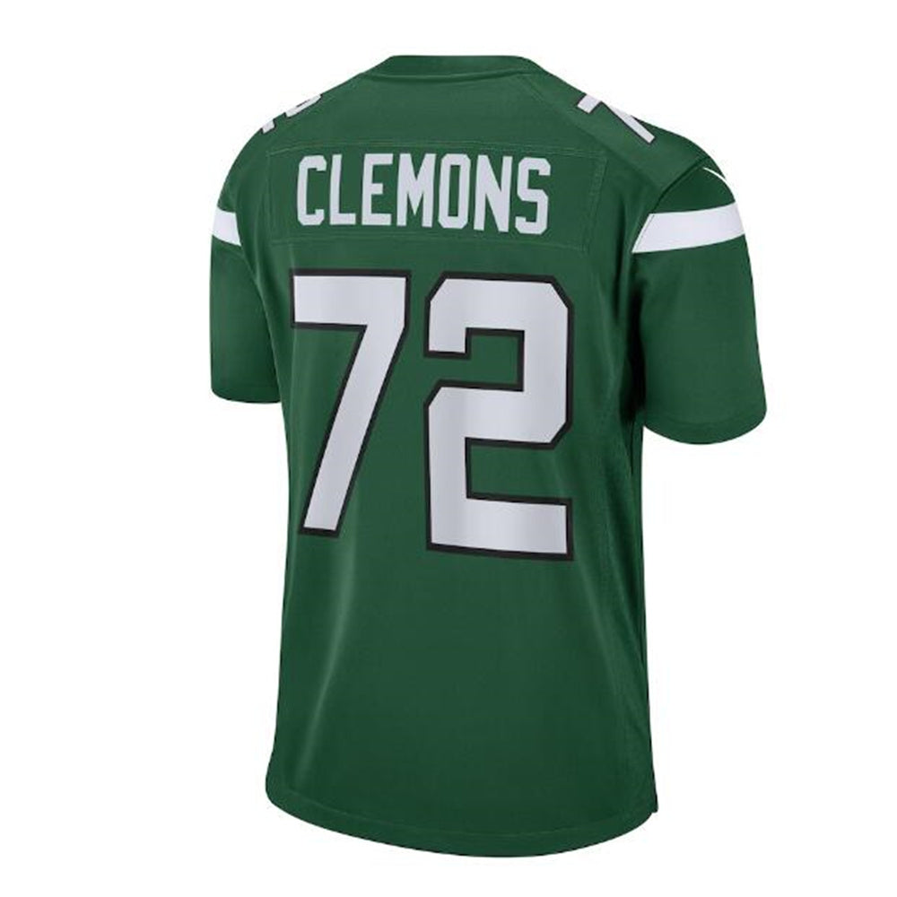 New York Jets #72 Micheal Clemons Retired Player Game Jersey - Gotham Green Stitched American Football Jerseys