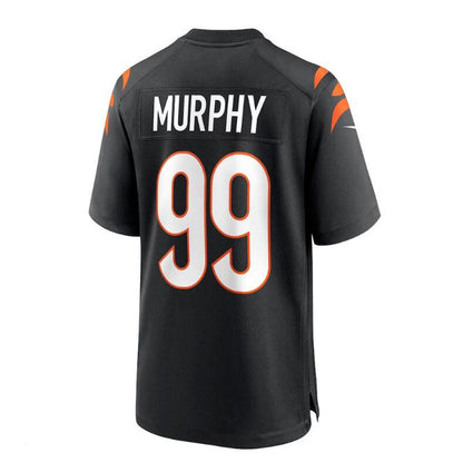 Cincinnati Bengals #99 Myles Murphy 2023 Draft First Round Pick Game Jersey - Black Stitched American Football Jerseys