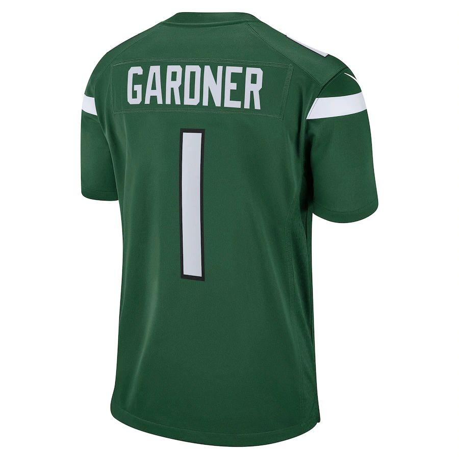 New York Jets #1 Ahmad Sauce Gardner Gotham Green 2022 Draft First Round Pick Game Jersey Stitched American Football Jerseys