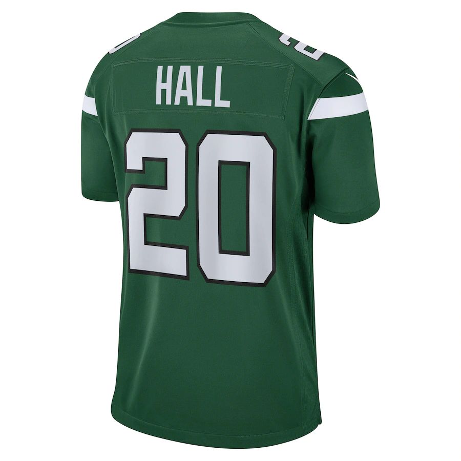 New York Jets #20 Breece Hall Gotham Green 2022 Draft Pick Player Game Jersey Stitched American Football Jerseys