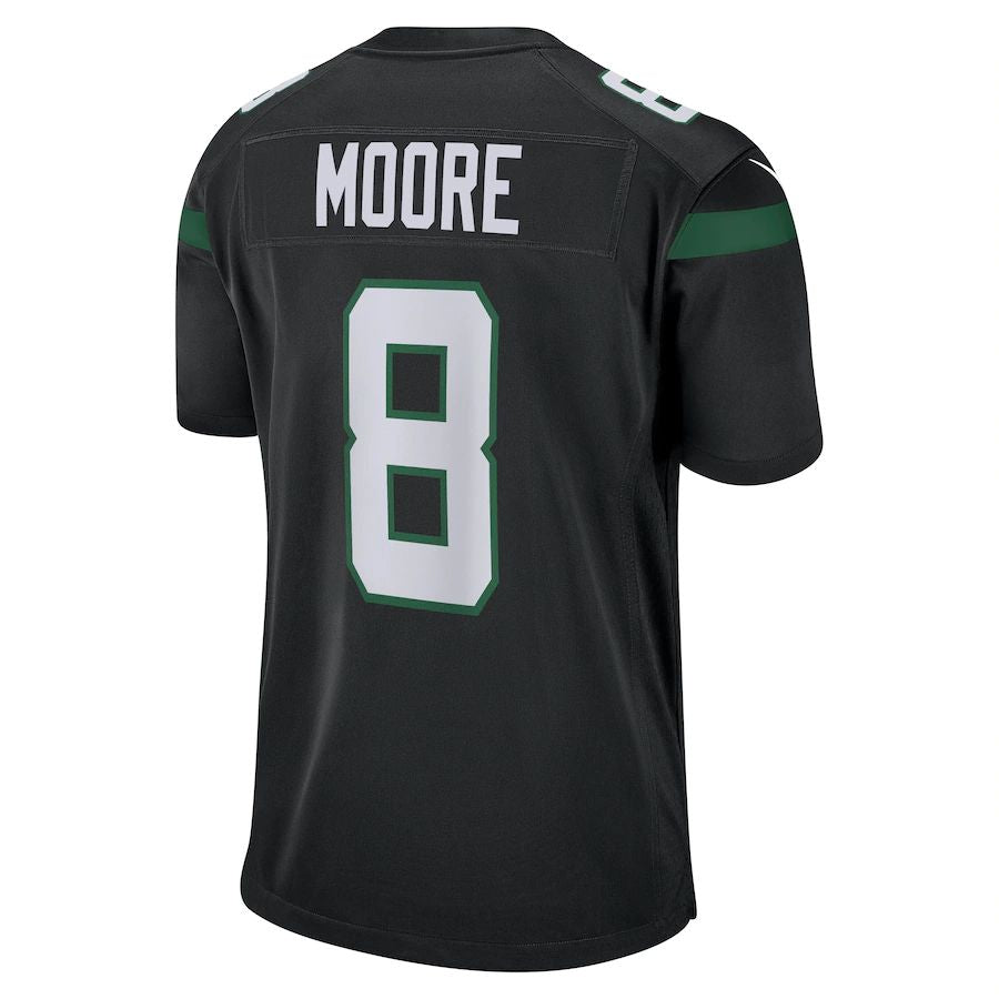 New York Jets #8 Elijah Moore Stealth Black Game Jersey Stitched American Football Jerseys