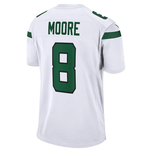 New York Jets #8 Elijah Moore White Game Jersey Stitched American Football Jerseys