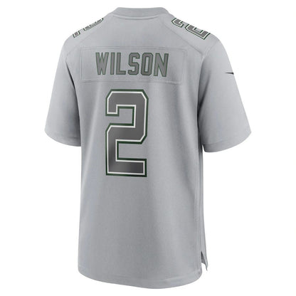 New York Jets #2 Zach Wilson  Gray Atmosphere Fashion Game Jersey Stitched American Football Jerseys