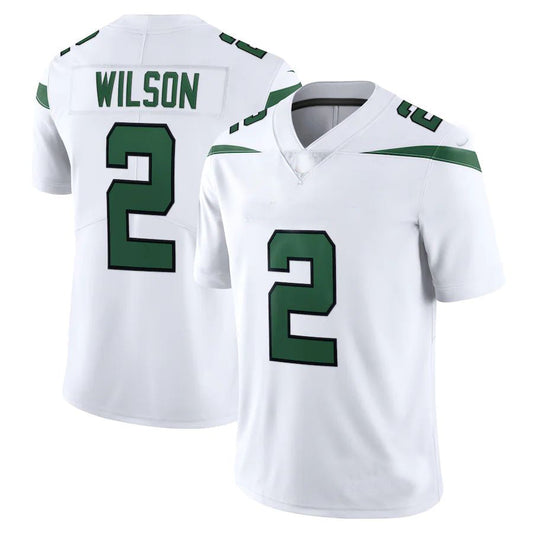 New York Jets #2 Zach Wilson Spotlight White Vapor Limited Jersey Stitched American Football Jerseys