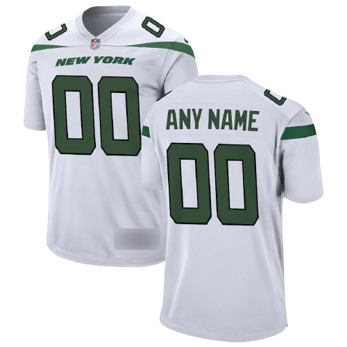 New York Jets Away White Team Jersey