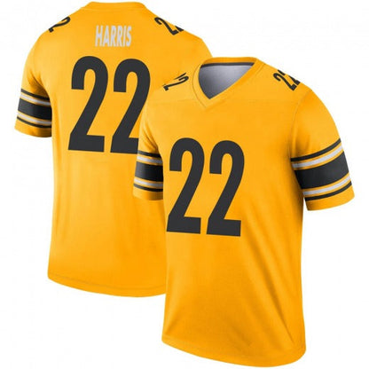 Pittsburgh Steelers #22 Najee Harris Gold American Embroidery Jerseys Football Jerseys