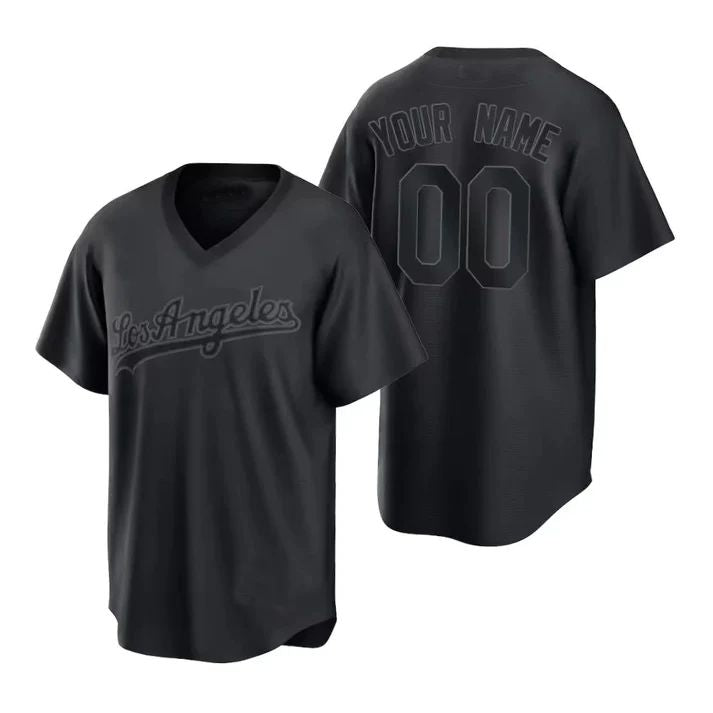 Baseball Jerseys Custom Los Angeles Dodgers New 2022 All Black Stitched Jerseys