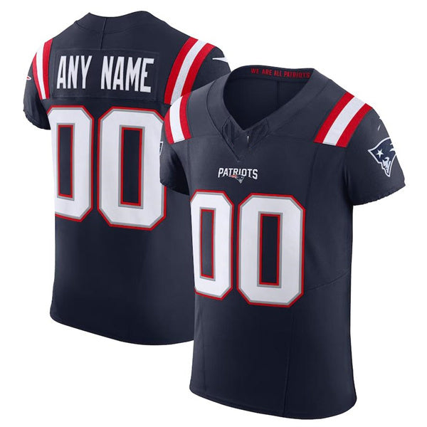 Custom New England Patriots Navy Scarlet Vapor F.U.S.E. Elite  Jersey Stitched American Football Jerseys