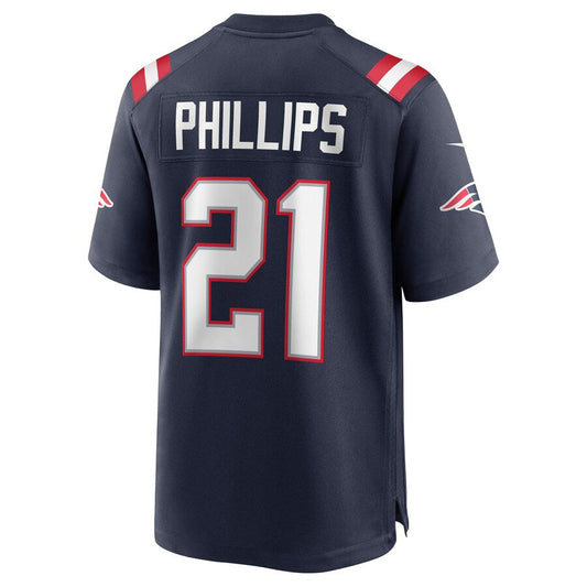 New England Patriots #21 Adrian Phillips Navy Game Jersey Stitched American Football Jerseys