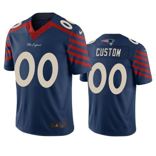 Custom New England Patriots Navy Vapor Limited City Edition Jersey Stitched American Football Jerseys