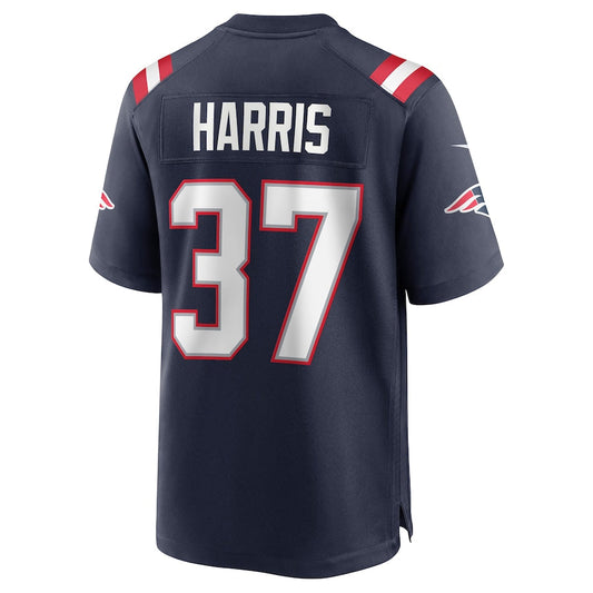 New England Patriots #37 Damien Harris Navy Game Jersey Stitched American Football Jerseys