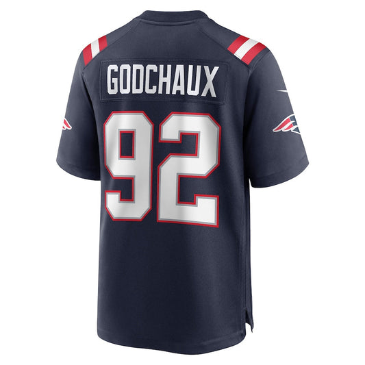 New England Patriots #92 Davon Godchaux Navy Game Jersey Stitched American Football Jerseys