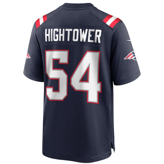 New England Patriots #54 Dont'a Hightower Navy Game Player Jersey Stitched American Football Jerseys