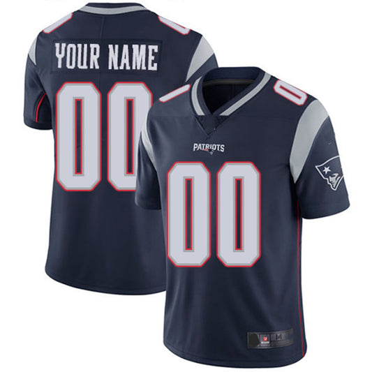 Custom New England Patriots Home Navy Blue Customized Vapor Untouchable Limited Jersey Stitched American Football Jerseys