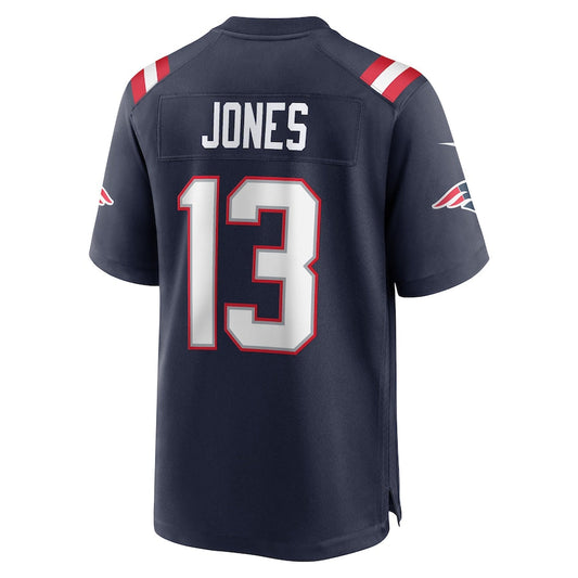 New England Patriots #13 Jack Jones Navy Game Player Jersey Stitched American Football Jerseys