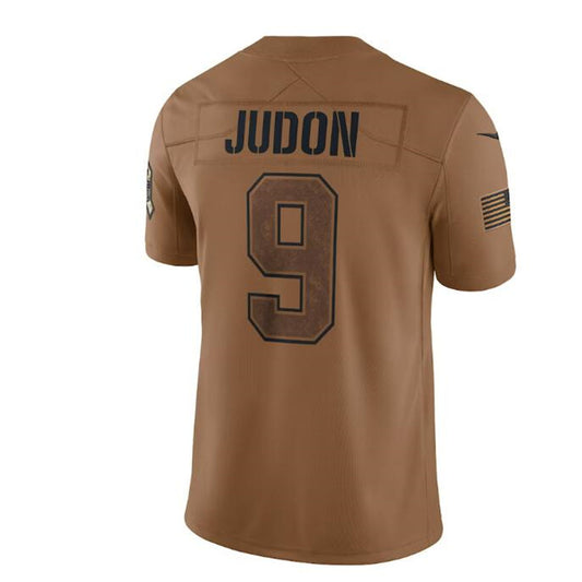 New England Patriots #9 Matthew Judon Brown 2023 Salute To Service Limited Jersey Stitched American Football Jerseys