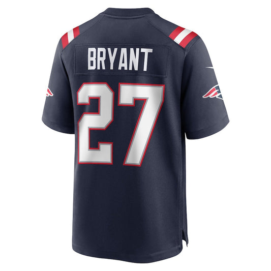 New England Patriots #27 Myles Bryant Navy Game Player Jersey Stitched American Football Jerseys