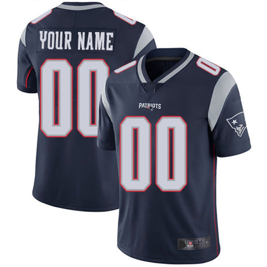 Custom New England Patriots  Navy Vapor Untouchable Player Limited Jersey Stitched American Football Jerseys