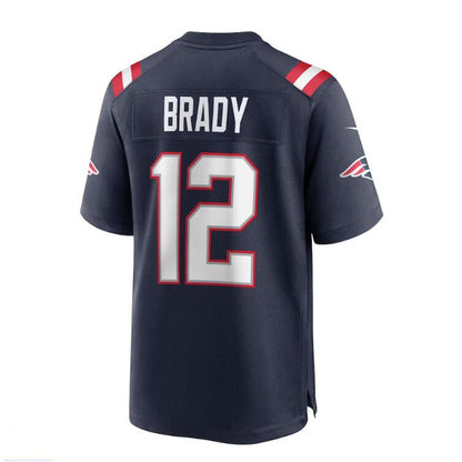 New England Patriots #12 Tom Brady Navy Game Retired Player Jersey Stitched American Football Jerseys