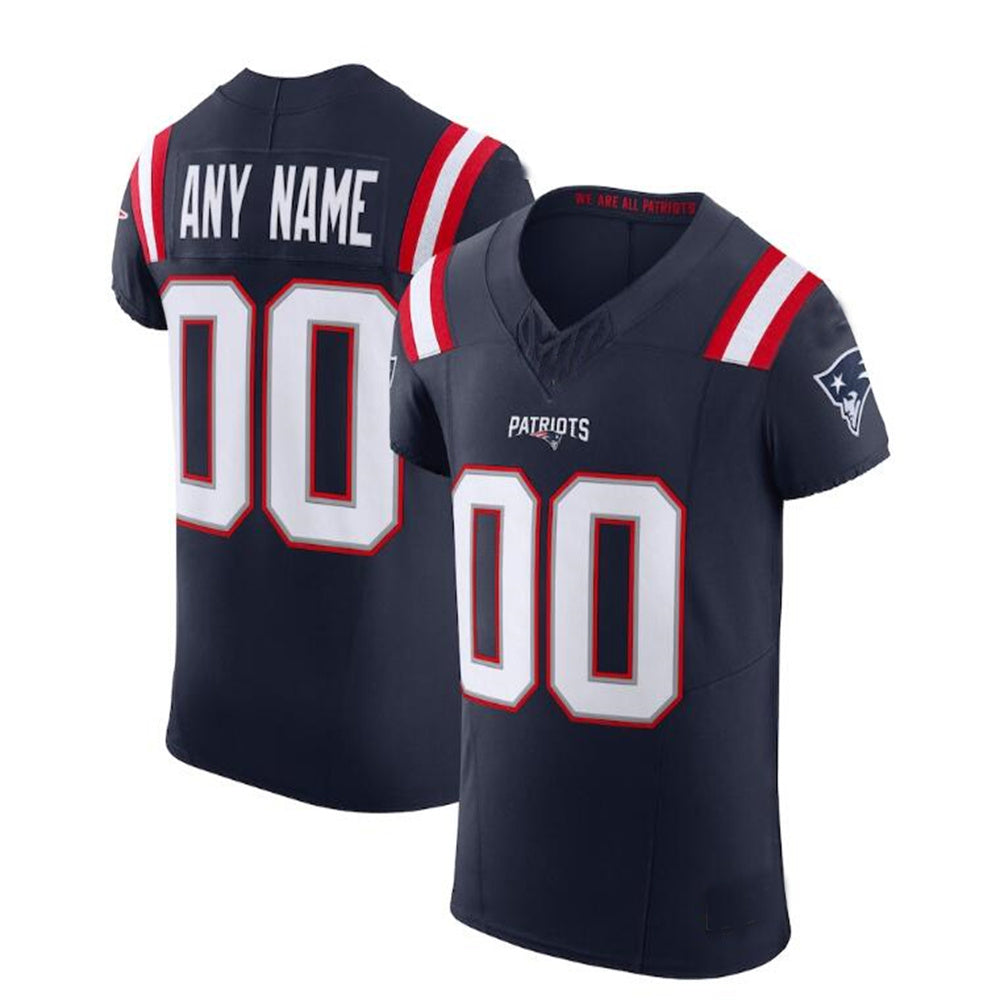 Custom New England Patriots Navy Vapor F.U.S.E. Elite Jersey Stitched American Football Jerseys