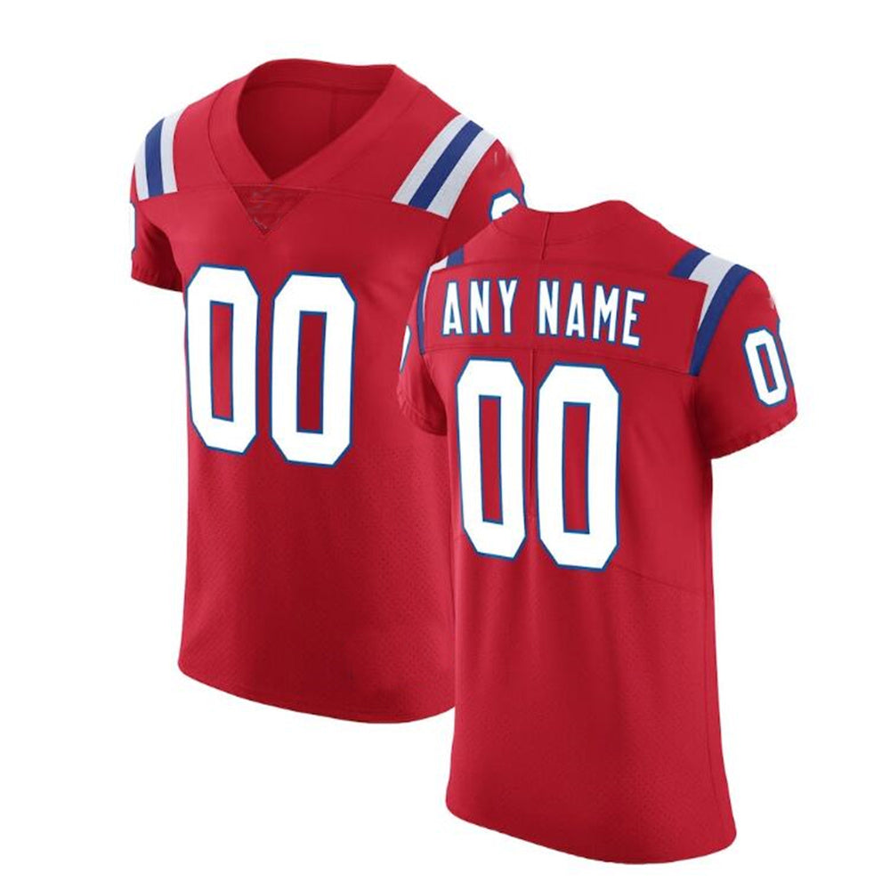 Custom New England Patriots Red Vapor Untouchable Elite Jersey Stitched American Football Jerseys