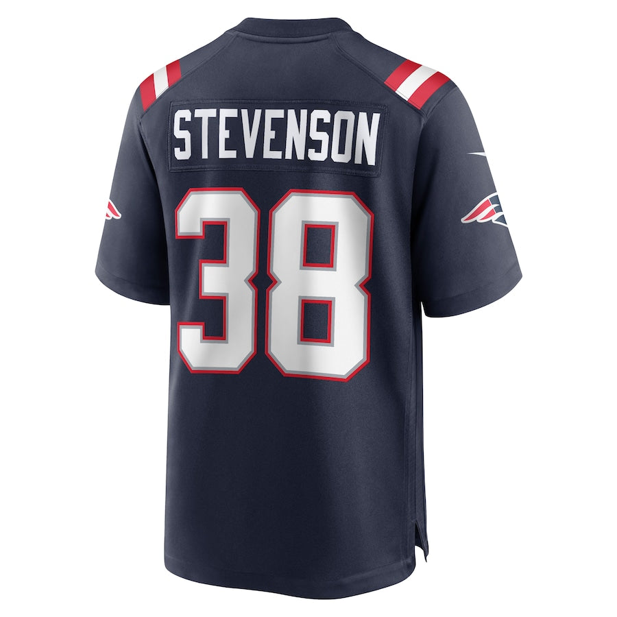 New England Patriots #38 Rhamondre Stevenson Navy Game Jersey Stitched American Football Jerseys