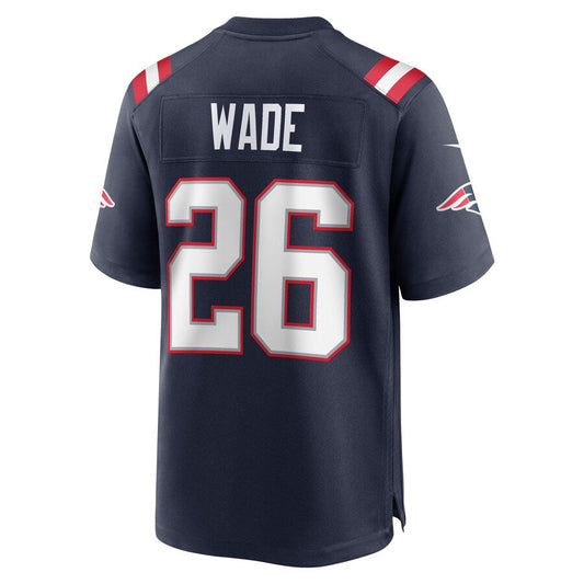 New England Patriots #26 Shaun Wade Navy Game Jersey Stitched American Football Jerseys