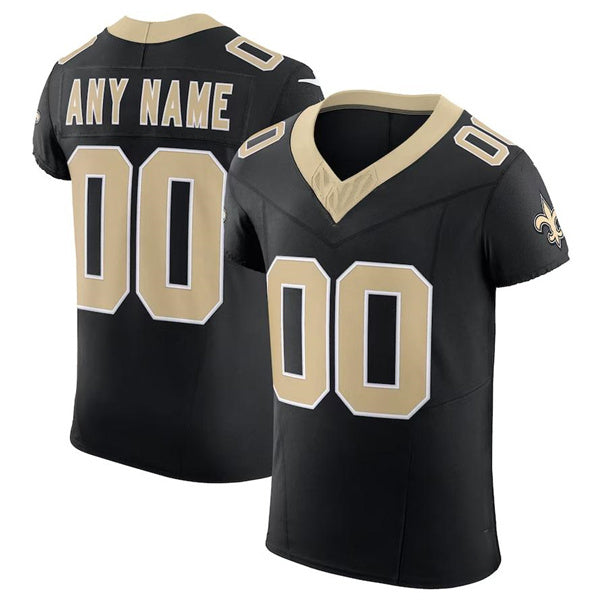 Custom NO.Saints Black Scarlet Vapor F.U.S.E. Elite  Jersey Stitched American Football Jerseys