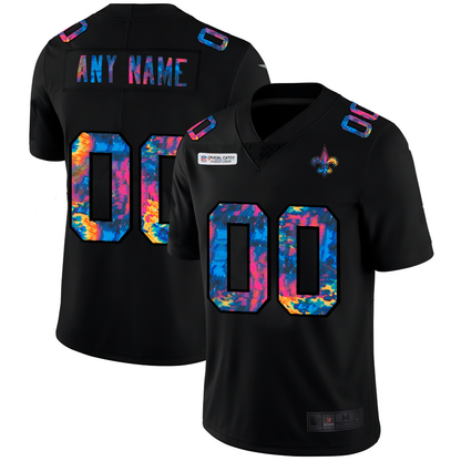 Custom NO.Saints Multi-Color Black 2020 Crucial Catch Vapor Untouchable Limited Jersey American Jerseys Stitched Jersey Football Jerseys