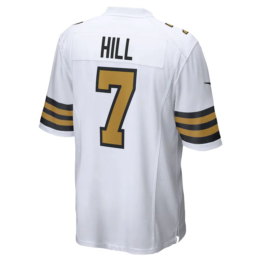 NO.Saints #7 Taysom Hill  White Alternate Game Jersey Stitched American Football Jerseys