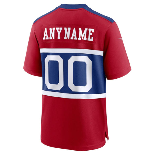 Custom NY.Giants Alternate Game Jersey - Century Red American Football Jerseys